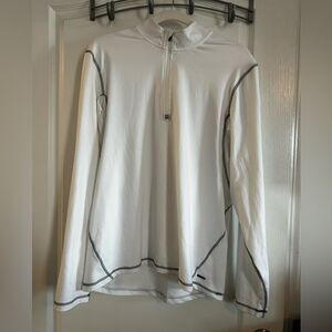 C9 by Champion Duo‎ Dry 1/2 Zip white Pullover EUC running